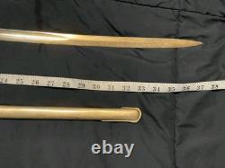 Bavarian M-1855 High Ranking Officers sword, dual etched Signed edge regimental