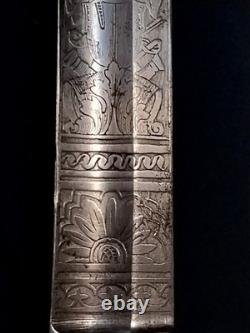 Bavarian M-1855 High Ranking Officers sword, dual etched Signed edge regimental