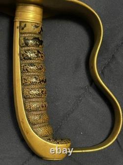 Bavarian M-1855 High Ranking Officers sword, dual etched Signed edge regimental