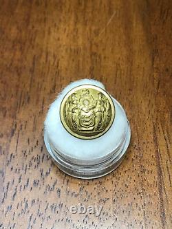 Beautiful Civil War New Jersey State Seal Staff Coat Button