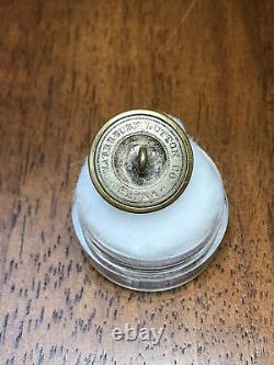 Beautiful Civil War New Jersey State Seal Staff Coat Button