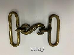 Beautiful Rare Civil War Snake Buckle Harpers Ferry Museum Confederate CSA