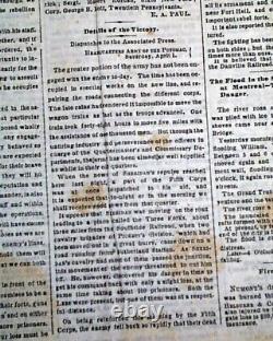 Best Richmond Virginia Falls Heraldic Eagle Print1865 Civil War Finale Newspaper