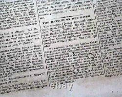 Best SAMUEL MEDARY Pro Confederate Civil War Crisis ARRESTED 1864 Ohio Newspaper