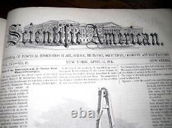 Books Civil War era Scientific American 3 complete vols! V, V, & VII 1861, 1862