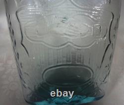 C1860's CIVIL WAR ERA fantastic UNION CLASPED HANDS & EAGLE aqua PINT- PRISTINE