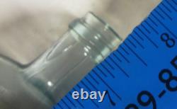 C1860's CIVIL WAR ERA fantastic UNION CLASPED HANDS & EAGLE aqua PINT- PRISTINE