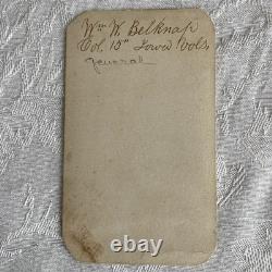 CDV Major-General William Belknap As Col. 15th Iowa Infantry Ink Signed