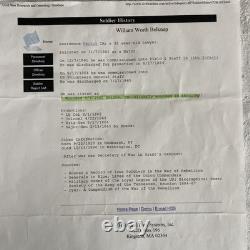 CDV Major-General William Belknap As Col. 15th Iowa Infantry Ink Signed