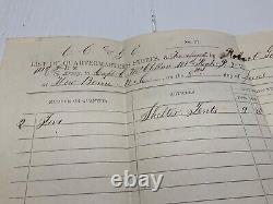CIVIL WAR 101st PENNSYLVANIA SHELTER TENTS ISSUED 1865 NEW BERN N. C. SGN 1888