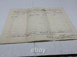 CIVIL WAR 101st PENNSYLVANIA SHELTER TENTS ISSUED 1865 NEW BERN N. C. SGN 1888