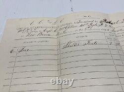 CIVIL WAR 101st PENNSYLVANIA SHELTER TENTS ISSUED 1865 NEW BERN N. C. SGN 1888