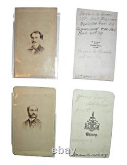 CIVIL WAR 4 CDVs ASST. ENGINEER HORACE A. GREEN US REVENUE CUTTER SERVICE