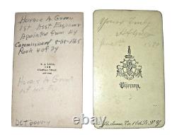 CIVIL WAR 4 CDVs ASST. ENGINEER HORACE A. GREEN US REVENUE CUTTER SERVICE