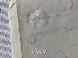 CIVIL WAR 4h CT RGT LETTER & ENVELOPE VA 1861 2 PC PATRIOTIC STATIONARY @261