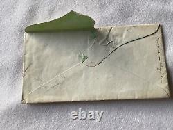 CIVIL WAR 4h CT RGT LETTER & ENVELOPE VA 1861 2 PC PATRIOTIC STATIONARY @261
