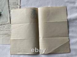 CIVIL WAR 4h CT RGT LETTER & ENVELOPE VA 1861 2 PC PATRIOTIC STATIONARY @261