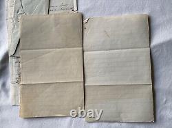 CIVIL WAR 4h CT RGT LETTER & ENVELOPE VA 1861 2 PC PATRIOTIC STATIONARY @261