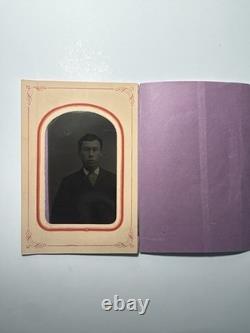 CIVIL WAR ARCHIVE 8th Maine Inf Co C William Linnell TINTYPE Letters