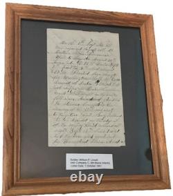CIVIL WAR ARCHIVE 8th Maine Inf Co C William Linnell TINTYPE Letters