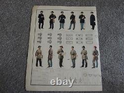 CIVIL WAR ATLAS 1895- Lithograph Plate #172 Union and Confederate Uniforms