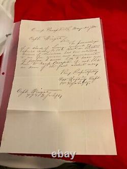 CIVIL WAR CAMP PARAPET SOUTHERN LOUISIANA LETTER 8th US COLORED TROOPS 1707