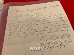 CIVIL WAR CAMP PARAPET SOUTHERN LOUISIANA LETTER 8th US COLORED TROOPS 1707