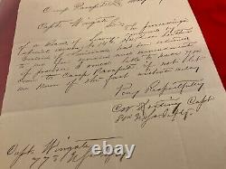CIVIL WAR CAMP PARAPET SOUTHERN LOUISIANA LETTER 8th US COLORED TROOPS 1707