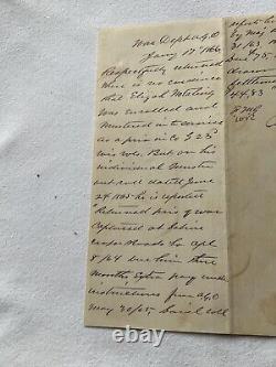 CIVIL WAR CAPTURED SABINE CROSSROADS & WOUNDED 23d WISCONSIN POW PAY @258