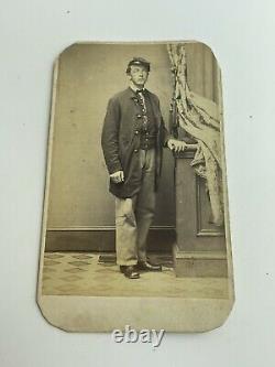 CIVIL WAR CDV Soldier Photo Identified PVT James Brierly 97th PA Infantry