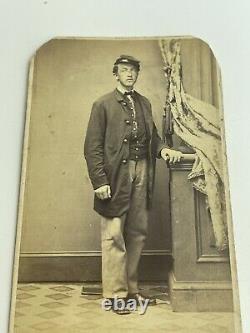 CIVIL WAR CDV Soldier Photo Identified PVT James Brierly 97th PA Infantry