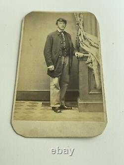 CIVIL WAR CDV Soldier Photo Identified PVT James Brierly 97th PA Infantry