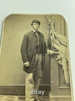 CIVIL WAR CDV Soldier Photo Identified PVT James Brierly 97th PA Infantry