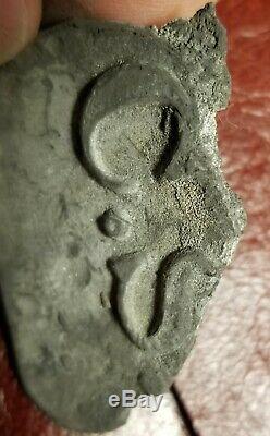 CIVIL WAR CONFEDERATE PEWTER CSA BUCKLE Broken C S only remains