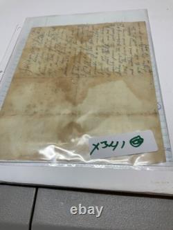 CIVIL WAR CSA 31st MISS. 1862 BATTLE NEAR BATON ROUGE LA, RR BLOODY SICK LETTER