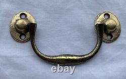 CIVIL WAR ERA Brass Antique Hardware Chippendale Colonial Drawer Pull 3 center