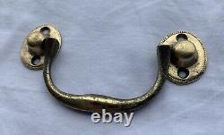 CIVIL WAR ERA Brass Antique Hardware Chippendale Colonial Drawer Pull 3 center