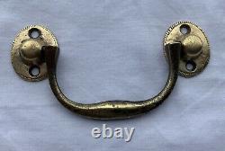 CIVIL WAR ERA Brass Antique Hardware Chippendale Colonial Drawer Pull 3 center