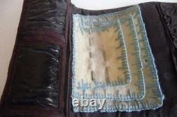 CIVIL WAR ERA Brown Leather Sewing Kit 11 3/4