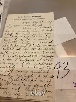 CIVIL WAR ERA US SANITARY COMMISSION LETTER 1867 BUREAU WEST 12th STREET. #93