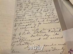 CIVIL WAR ERA US SANITARY COMMISSION LETTER 1867 BUREAU WEST 12th STREET. #93