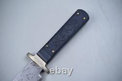 CIVIL WAR FIGHTING KNIFE BY ROGERS, SHEFFIELD withLADY LIBERTY GUTTA PERCHA HANDLE