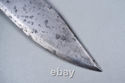 CIVIL WAR FIGHTING KNIFE BY ROGERS, SHEFFIELD withLADY LIBERTY GUTTA PERCHA HANDLE