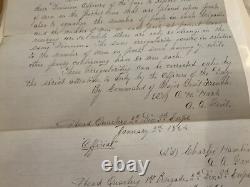 CIVIL WAR GEN FRENCH 1864 UNION PICKETT LINE GENERAL ORDER 3d ARMY CIRCULAR 88