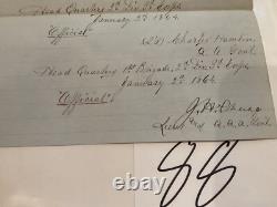 CIVIL WAR GEN FRENCH 1864 UNION PICKETT LINE GENERAL ORDER 3d ARMY CIRCULAR 88