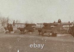 CIVIL WAR GUNS at REV WAR FORT CENTRAL HILL PARK SOMERVILLE MASS PHOTO c1885