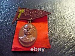 CIVIL WAR G. A. R. 1909 31st DEPT. ENCAMPENT WITH COL. ORCUTT MEDAL PIN BADGE RARE