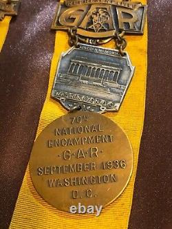 CIVIL WAR G. A. R. 70th NATIONAL ENCAMPMENT 1WASHINGTON D. C. 1936 OLY NELSON C. I. C