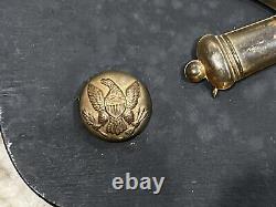 CIVIL WAR / INDIAN WARS Era Pin & Button Lot AS FOUND from Estate Of WW2 Vet