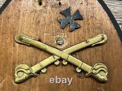 CIVIL WAR / INDIAN WARS / WW1 Era Pin Lot AS FOUND from Estate Of WW2 Vet